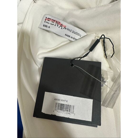 Mac Duggal White Embellished Neck Trumpet Gown US 6 $398 - Picture 10 of 10